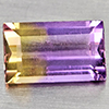 Natural Bi Color Ametrine 1.96 Ct. Baguette Shape 10 x 6 Mm Gemstone