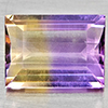 Natural Bi Color Ametrine 3.30 Ct. Baguette Shape 11 x 8 Mm Gemstone