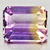 Natural Bi Color Ametrine 2.66 Ct. Octagon Shape 9 x 7.2 Mm Gemstone From Bolivia