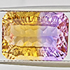 Natural Bi Color Ametrine 10.99 Ct. Octagon Concave Cut 15.4 x 11 Mm Gemstone Natural Bi Color Ametrine 10.99 Ct. Octagon Concave Cut 15.4 x 11 Mm Gemstone