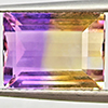 Natural Bi Color Ametrine 5.27 Ct. Baguette Shape 11.6 x 8.6 Mm Gemstone Natural Bi Color Ametrine 5.27 Ct. Baguette Shape 11.6 x 8.6 Mm Gemstone