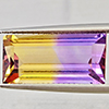 Natural Bi Color Ametrine 7.08 Ct. Baguette Shape 17.8 x 8.5 Mm Gemstone Natural Bi Color Ametrine 7.08 Ct. Baguette Shape 17.8 x 8.5 Mm Gemstone