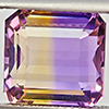 Natural Bi Color Ametrine 5.77 Ct. Octagon Shape 11 x 10.3 Mm Gemstone