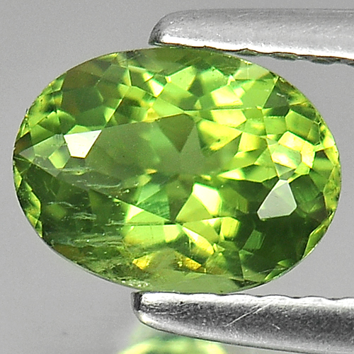 1.18 Ct. Oval Shape Natural Gem Green Apatite Unheated