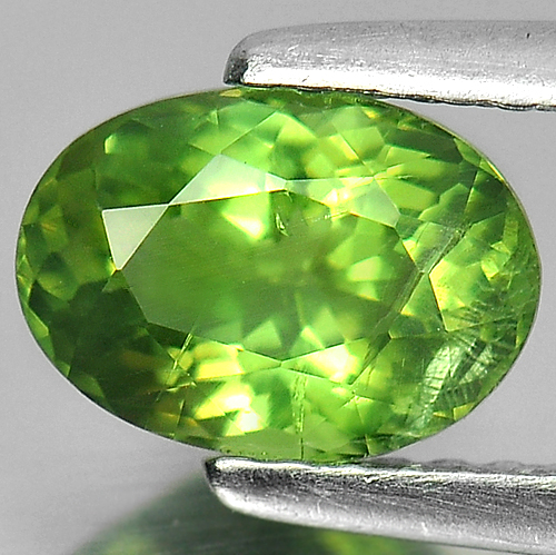 1.17 Ct. Natural Gem Oval Shape Green Color Apatite Unheated