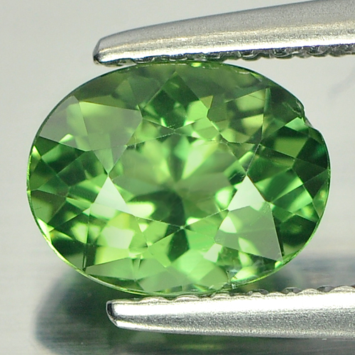 1.28 Ct. Natural Oval Shape Green Apatite Tanzania Unheated Gemstones