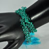 71.75 Ct. Natural Paraiba Color Apatite Bead Length 10 Inch 6.5 x 3.6 Mm.