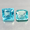 Natural Paraiba Color Apatite 1.63 Ct. 2 Pcs Mixed Shape 5.1 x 4.9 Mm Gemstones Natural Paraiba Color Apatite 1.63 Ct. 2 Pcs Mixed Shape 5.1 x 4.9 Mm Gemstones