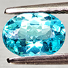Natural Paraiba Color Apatite 0.85 Ct. Oval Shape 7.1 x 5.2 Mm Gemstones