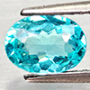 Natural Paraiba Color Apatite 0.86 Ct. Oval Shape 7.1 x 5.2 Mm Gemstones