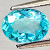 Natural Paraiba Color Apatite 0.76 Ct. Oval Shape 7.1 x 5.2 Mm Gemstones