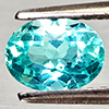 Natural Paraiba Color Apatite 0.81 Ct. Oval Shape 6.7 x 5.9 Mm Gemstones