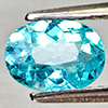 Natural Paraiba Color Apatite 0.83 Ct. Oval Shape 7.1 x 5.1 Mm Gemstones