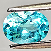 Natural Paraiba Color Apatite 0.72 Ct. Oval Shape 6.7 x 4.8 Mm Gemstones