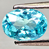 Natural Paraiba Color Apatite 0.82 Ct. Oval Shape 7 x 5 Mm Gemstones