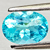 Natural Paraiba Color Apatite 0.90 Ct. Oval Shape 7.1 x 5.2 Mm Gemstones