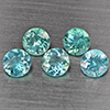 Natural Paraiba Color Apatite 2.71 Ct. 5 Pcs Round Shape 5.3 Mm Gemstones From Tanzania