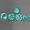 Natural Paraiba Color Apatite 2.53 Ct. 5 Pcs Round Shape 5.4 Mm Gemstones From Tanzania