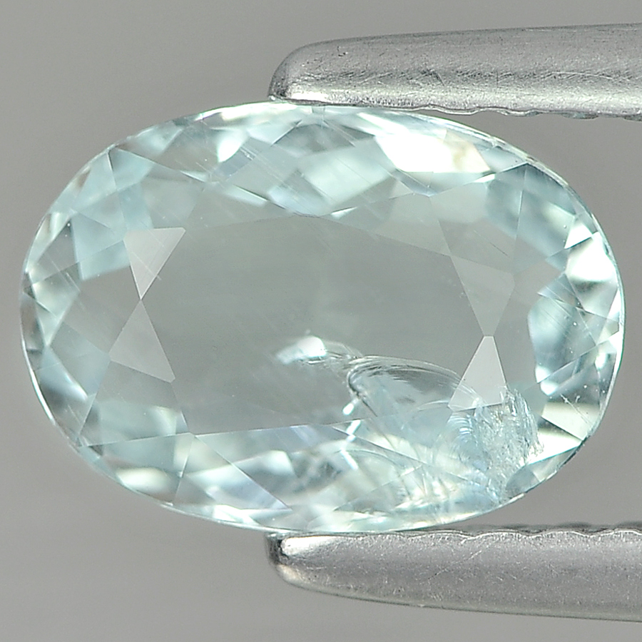 Unheated 1.16 Ct. Oval Shape Natural Light Blue Aquamarine Gemstone