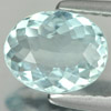 0.94 Ct. Oval Natural Light Blue Aquamarine Unheated