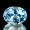 0.88 Ct. Oval Natural Light Blue Aquamarine Unheated Brazil