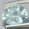 Unheated 1.55 Ct. Oval Checkerboard Natural Light Blue Aqumarine Brazil