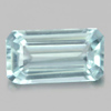 0.65 Ct. Good Octagon Natural Gem Light Blue Aquamarine Brazil