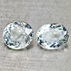Natural Light Blue Aquamarine 1.38 Ct. 2 Pcs Oval Shape 6.3 x 5 Mm Gemstones