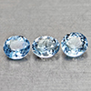 Natural Light Blue Aquamarine 2.24 Ct. 3 Pcs Oval Shape 6.4 x 5.4 Mm Gemstones