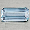 Natural Light Blue Aquamarine 1.30 Ct. Octagon Shape 9.8 x 4.9 Mm Gemstone Natural Light Blue Aquamarine 1.30 Ct. Octagon Shape 9.8 x 4.9 Mm Gemstone