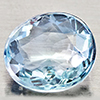Natural Baby Blue Aquamarine 1.24 Ct. Oval Shape 7.2 x 6.3 Mm Gemstone From Brazil