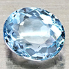Natural Baby Blue Aquamarine 1.03 Ct. Oval Shape 7 x 6 Mm Gemstone From Brazil