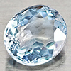 Natural Baby Blue Aquamarine 0.92 Ct. Oval Shape 6.9 x 6.1 Mm Gemstone From Brazil