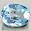 Natural Baby Blue Aquamarine 1.01 Ct. Oval Shape 7.2 x 5.5 Mm Gemstone From Brazil