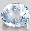 Natural Baby Blue Aquamarine 1.17 Ct. Oval Shape 7.2 x 6.1 Mm Gemstone From Brazil