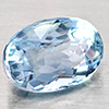 Natural Baby Blue Aquamarine 1.03 Ct. Oval Shape 7.5 x 5.4 Mm Gemstone From Brazil