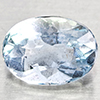 Natural Baby Blue Aquamarine 1.05 Ct. Oval Shape 7.5 x 5.5 Mm Gemstone From Brazil
