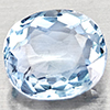 Natural Baby Blue Aquamarine 1.06 Ct. Oval Shape 7 x 6.1 Mm Gemstone From Brazil