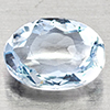 Natural Light Blue Aquamarine 0.96 Ct. Oval Shape 7.6 x 5.9 Mm Gemstone
