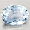 Natural Light Blue Aquamarine 1.28 Ct. Oval Shape  6.1 x 8.5 Mm Gemstone