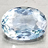 Natural Light Blue Aquamarine 1.32 Ct. Oval Shape  8.6 x 6.4 Mm Gemstone