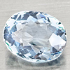 Natural Light Blue Aquamarine 1.42 Ct. Oval Shape  8.4 x 6.6 Mm Gemstone