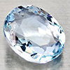Natural Light Blue Aquamarine 1.57 Ct. Oval Shape 8.3 x 6.7 Mm Gemstone