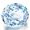 Natural Baby Blue Aquamarine 0.98 Ct. Oval Shape 7 x 5.9 Mm Gemstone From Brazil