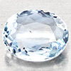 Natural Baby Blue Aquamarine 0.99 Ct. Oval Shape 7.7 x 6.5 Mm Gemstone From Brazil