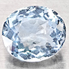 Natural Baby Blue Aquamarine 1.47 Ct. Oval Shape 7.7 x 6.7 Mm Gemstone From Brazil