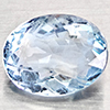 Natural Baby Blue Aquamarine 1.32 Ct. Oval Shape 7.9 x 6.3 Mm Gemstone From Brazil