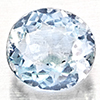 Natural Baby Blue Aquamarine 1.51 Ct. Oval Shape 6.8 x 6.5 Mm Gemstone From Brazil