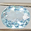 Natural Light Blue Aquamarine 1.88 Ct. Oval Shape 9 x 7.5 Mm Gemstone