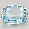 Natural Light Blue Aquamarine 1.54 Ct. Oval Shape 9 x 6.6 Mm Gemstone